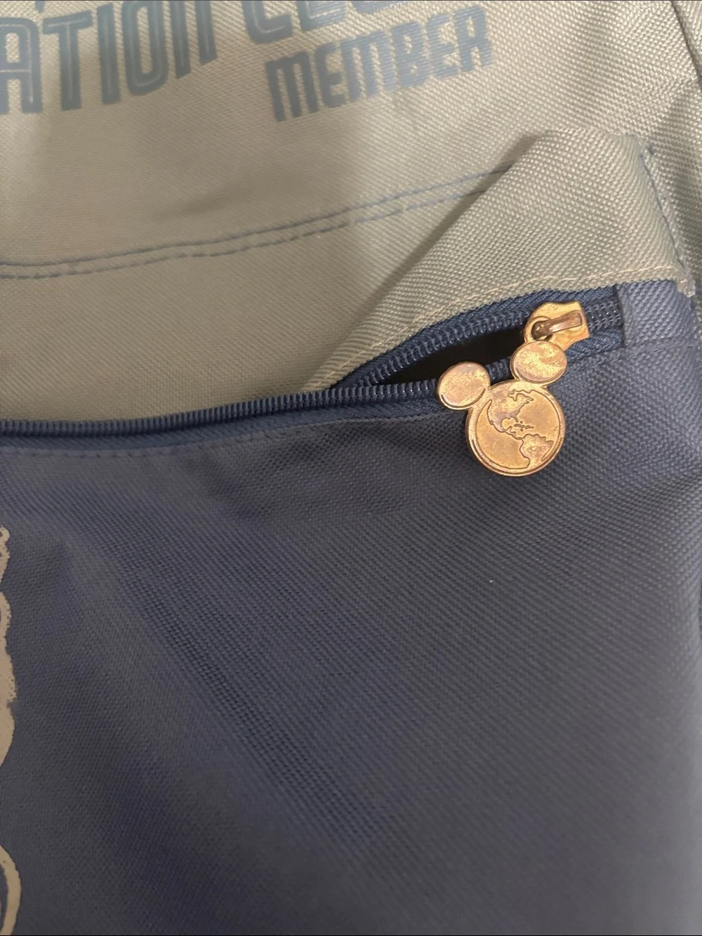 Disney Blue and Gray Vacation Club Mickey Backpack